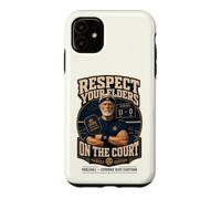 Custodia per iPhone 11 Divertente Pickleball Rispetta il tuo anziano giocatore senior