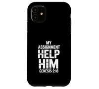 Custodia per iPhone 11 Divertente Religioso Il mio compito Aiutalo Genesi