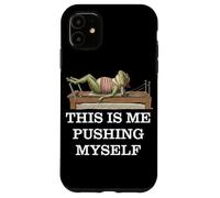 Custodia per iPhone 11 Divertente Vintage Frog Fare Pilates Reformer Macchina Yoga