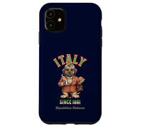 Custodia per iPhone 11 dolce Cane Corso cagna cane dama tazza caffè Italia bandiera