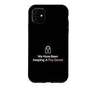 Custodia per iPhone 11 Donna incinta che tiene un piccolo annuncio segreto