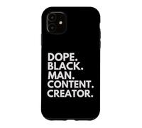 Custodia per iPhone 11 Dope Black Man Content Creator Orgoglio afroamericano