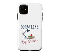 Custodia per iPhone 11 Dorm Life Big Dreams Desk Lamp College Student Motivation
