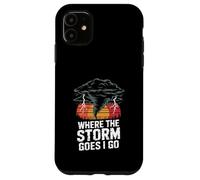 Custodia per iPhone 11 Dove va la tempesta Vado Tornado Storm Chase
