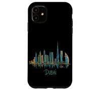 Custodia per iPhone 11 Dubai Emirates Emirati Arabi Uniti souvenir di viaggio città punto di riferimento regalo