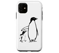 Custodia per iPhone 11 Due pinguini padre e il bambino pinguino
