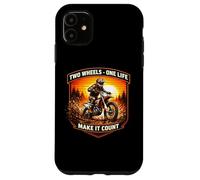 Custodia per iPhone 11 Due ruote One Life Make It Count Dirt Bike Rider Moto