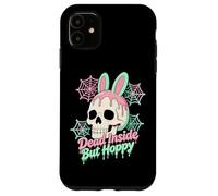 Custodia per iPhone 11 Easter Dead Inside ma Hoppy Skull Bunny Pastel Goth