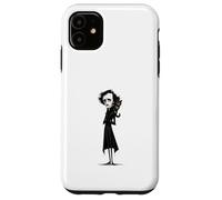 Custodia per iPhone 11 Edgar Allan Poe Beloved Cat