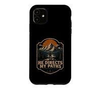 Custodia per iPhone 11 Egli dirige I miei sentieri Proverbi 3 6 Montagna