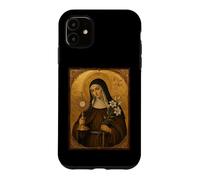 Custodia per iPhone 11 Elegante Icona Cattolica di Santa Chiara d'Assisi
