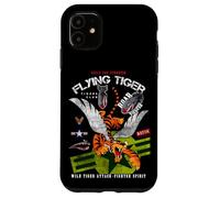 Custodia per iPhone 11 Enjoy Cool Funny Tiger Flying Cartoon, Wild Tiger Graphic
