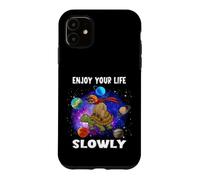 Custodia per iPhone 11 Enjoy Your Life Slowly Turtle Sloth Funny Sloths Turtles