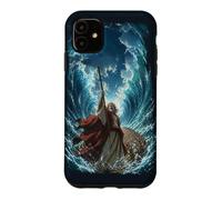 Custodia per iPhone 11 Epic Japanese Anime Christian Bible - Moses Parting The Sea