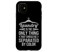 Custodia per iPhone 11 Eracism Laundry Only Thing Separated By Color End Racism