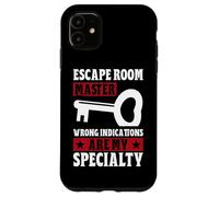 Custodia per iPhone 11 Escape Room Master Indicazioni sbagliate sono il mio gioco di specialità
