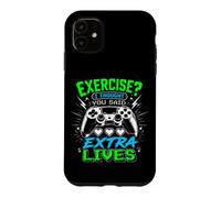 Custodia per iPhone 11 Esercizio? I Thought You Said Extra Lives Funny Gaming