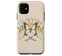Custodia per iPhone 11 Estetica floreale arcobaleno farfalla benedetta