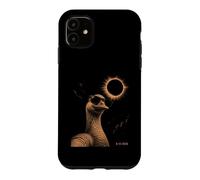 Custodia per iPhone 11 Evento solare con occhiali da sole eclissi d'oca divertente 12 agosto 2026