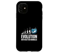 Custodia per iPhone 11 Evoluzione con bolle migliori Immersioni subacquee Divertente