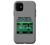 Custodia per iPhone 11 Expecting Dad Gamer New Boss Sleep Schedule
