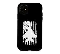 Custodia per iPhone 11 F15 Eagle US Flag Fighter Airplane Jet Plane Aircraft