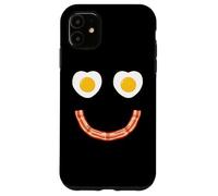 Custodia per iPhone 11 Face Eggs And Bacon Ham Breakfast Smile