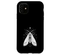 Custodia per iPhone 11 Falena Luna Geometria Sacra Arte Mistica