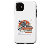 Custodia per iPhone 11 Fantascienza Space Invasion Alien Warrior Future Battle