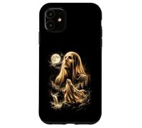 Custodia per iPhone 11 Fantasma che ulula alla luna Meme Costume di Halloween 2026