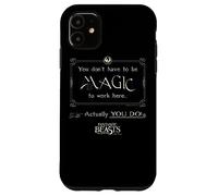 Custodia per iPhone 11 Fantastic Beasts and Where to Find Them Magic To Work Here