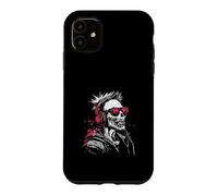 Custodia per iPhone 11 Fantastico zombie con cuffie - Musica & Dark Humor Design