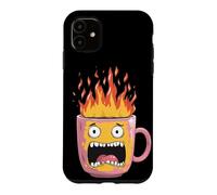 Custodia per iPhone 11 Fire Cup Cerca gli amanti delle bevande calde invernali