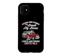 Custodia per iPhone 11 Firefighter Lights And Sirens Excite Me Fire Truck Driver