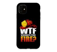 Custodia per iPhone 11 Firefighter WTF Where's The Fire Firefighters Lovers