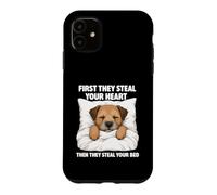 Custodia per iPhone 11 First They Steal Your Heart - Border Terrier Amante Dog Mom