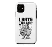 Custodia per iPhone 11 FPS Gamer Funny I Hate This Map Lettore di videogiochi militare