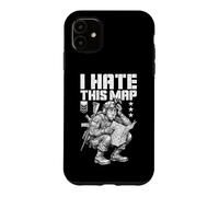 Custodia per iPhone 11 FPS Gamer Funny I Hate This Map Lettore di videogiochi militare