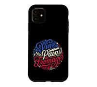 Custodia per iPhone 11 Francese Vin Pain Fromage Bastille Day Cultura