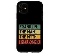Custodia per iPhone 11 Franklin The Man The Myth The Legend Funny Personalizzato