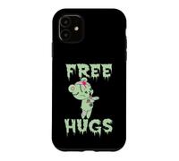 Custodia per iPhone 11 Free Hugs Zombie Orsetto Halloween Piccolo Orso