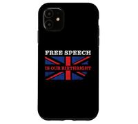 Custodia per iPhone 11 Free Speech is Our Birthright - Anti-Woke Conservative Quote