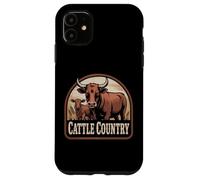 Custodia per iPhone 11 Fresh Farm Milk Dairy Cow Calf Animal Cattle Farmer