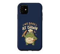 Custodia per iPhone 11 Frog We Bake At Dawn Funny Baking Humor Meme 2