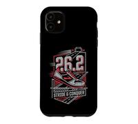 Custodia per iPhone 11 Full Marathon Runner 26.2 Stride Conquer Corsa