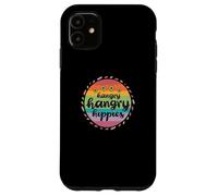 Custodia per iPhone 11 Fun Hangry Hangry Hippies Colorful Design