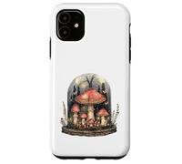 Custodia per iPhone 11 Funghi Incantati Foresta Campana Jar Fungi Art