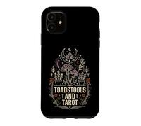 Custodia per iPhone 11 Funghi velenosi e tarocchi strega Halloween Occulto Goth Design