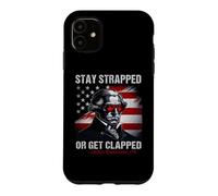 Custodia per iPhone 11 Funny 4th Of July Stay Strapped Or Get Clapped