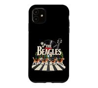 Custodia per iPhone 11 Funny Beagle Band Music Dogs Retro Rock Pet Lover